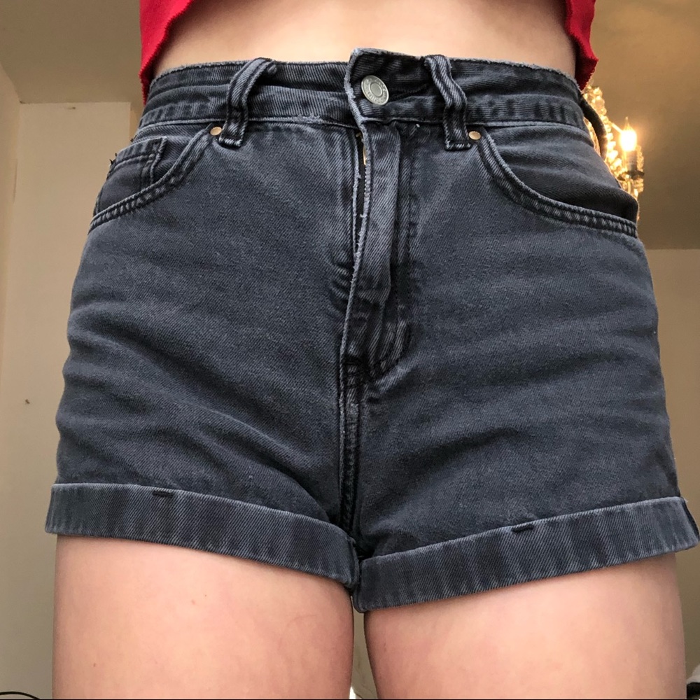pacsun black mom shorts